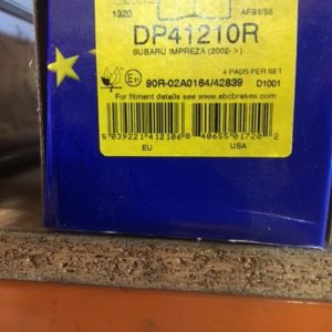 DP41210 EVO 7 8 9 X EBC YELLOW STUFF FRONT PADS