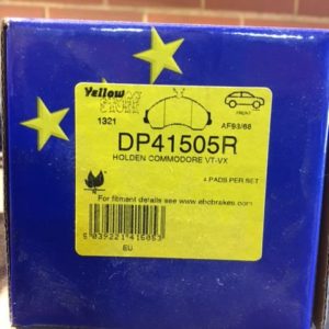 DP41505 EBC YELLOW COMMODORE DISC PADS VT VX VY & VZ